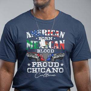 American Born Mexican Blood Proud Chicano Culture Lowrider T Shirt TS09 Navy Printyourwear