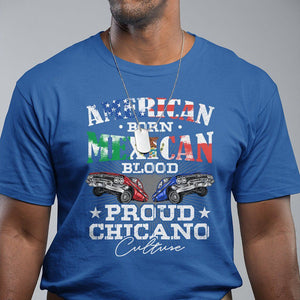 American Born Mexican Blood Proud Chicano Culture Lowrider T Shirt TS09 Royal Blue Printyourwear