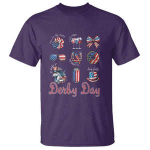 American Derby Day Horse Racing T Shirt TS09 Purple Print Your Wear