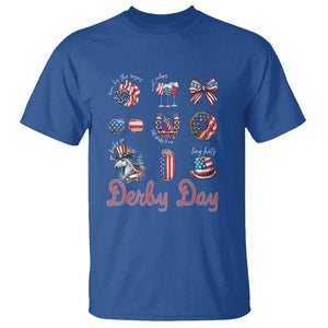 American Derby Day Horse Racing T Shirt TS09 Royal Blue Print Your Wear