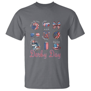 American Derby Day Horse Racing T Shirt TS09 Charcoal Print Your Wear