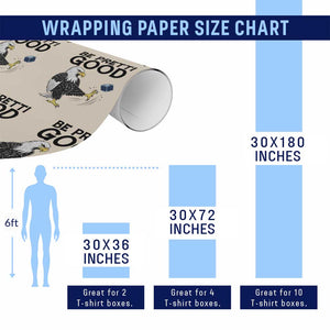 American Eagle Be Pretti Good Wrapping Paper Roll Minneapolis Support Gift TS12 Print Your Wear