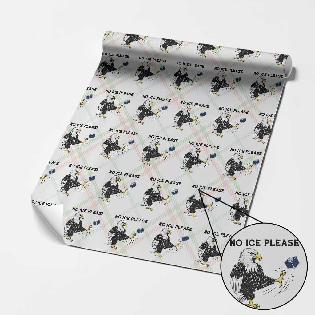 American Eagle No Ice Please Wrapping Paper Roll Minneapolis Support Gift TS12 Christmas Plaid Print Your Wear