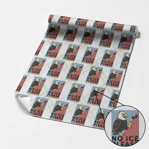 American Eagle No Ice Please Wrapping Paper Roll Minnesota Protest Support Gift TS12 Christmas Plaid Print Your Wear