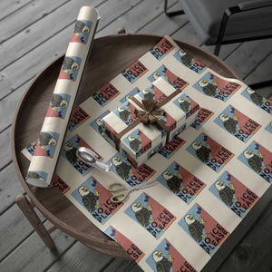 American Eagle No Ice Please Wrapping Paper Roll Minnesota Protest Support Gift TS12 Beige Print Your Wear
