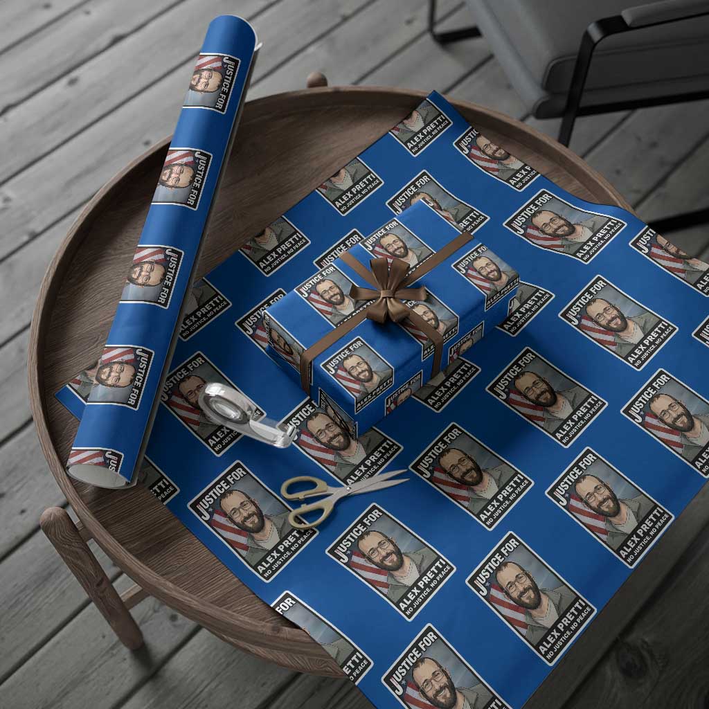 American Flag Minneapolis Support For Alex Gift Wrapping Paper Roll TS12 Blue Print Your Wear