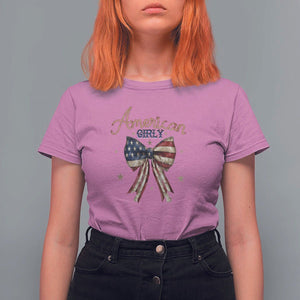 American Girly T Shirt For Women Coquette Girl Vintage 4th Of July TS09 Azalea Print Your Wear