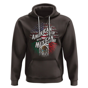 American Grown With Mexican Roots Hoodie TS09 Dark Chocolate Printyourwear