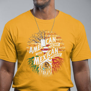 American Grown With Mexican Roots T Shirt TS09 Gold Printyourwear