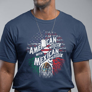 American Grown With Mexican Roots T Shirt TS09 Navy Printyourwear