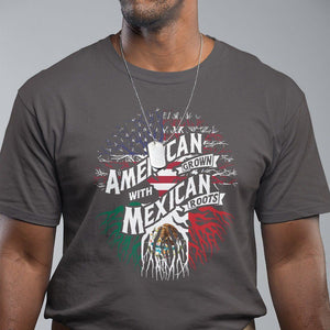 American Grown With Mexican Roots T Shirt TS09 Dark Chocolate Printyourwear