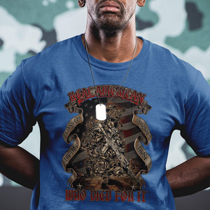 American Memorial T Shirt Real American Stand For The Flag Honor Who Died For It TS02 Printyourwear