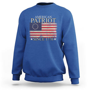 American Patriot Since 1776 Betsy Ross Flag Sweatshirt TS02 Printyourwear