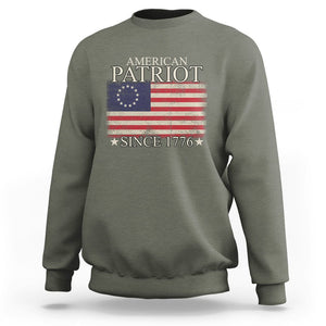 American Patriot Since 1776 Betsy Ross Flag Sweatshirt TS02 Printyourwear