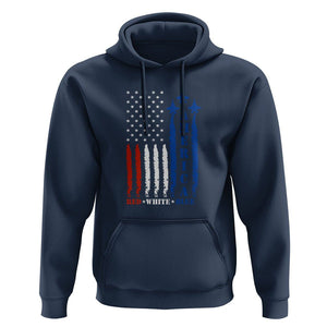 American Patriotic Hoodie 4th of July Red White And Blue US Flag TS02 Navy Print Your Wear