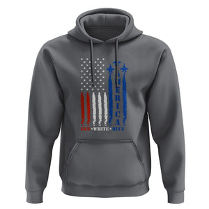 American Patriotic Hoodie 4th of July Red White And Blue US Flag TS02 Charcoal Print Your Wear