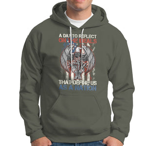 American Patriotic Hoodie A Day To Reflect On The Ideals That Define Us As A Nation TS02 Printyourwear