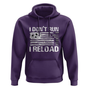 American Patriotic Hoodie I Don't Run I Reload Military Gun Flag TS09 Purple Print Your Wear