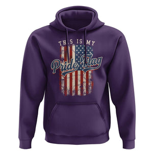 American Patriotic Hoodie This Is My Pride Flag 4th Of July TS09 Purple Print Your Wear