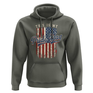 American Patriotic Hoodie This Is My Pride Flag 4th Of July TS09 Military Green Print Your Wear