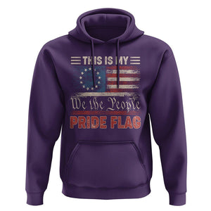 American Patriotic Hoodie This Is My Pride Flag US Flag 4th Of July TS02 Purple Print Your Wear