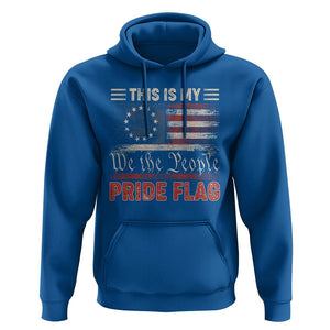 American Patriotic Hoodie This Is My Pride Flag US Flag 4th Of July TS02 Royal Blue Print Your Wear