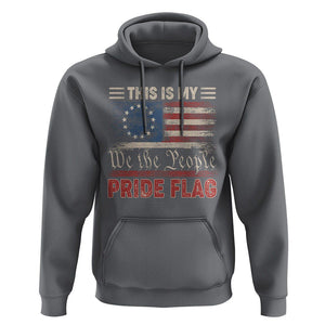 American Patriotic Hoodie This Is My Pride Flag US Flag 4th Of July TS02 Charcoal Print Your Wear