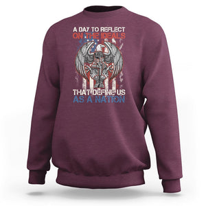 American Patriotic Sweatshirt A Day To Reflect On The Ideals That Define Us As A Nation TS02 Printyourwear