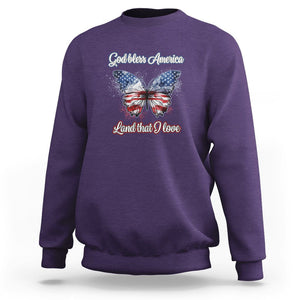 American Patriotic Sweatshirt God Bless America Land That I Love TS02 Printyourwear