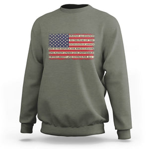 American Patriotic Sweatshirt I Pledge Allegiance To The Flag Of The USA One Nation Under God TS02 Printyourwear