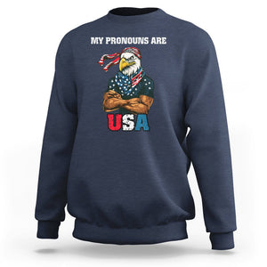 American Patriotic Sweatshirt My Pronouns Are USA TS02 Printyourwear