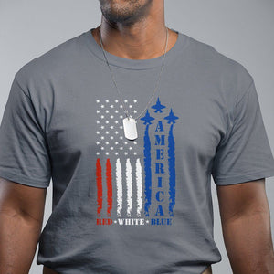 American Patriotic T Shirt 4th of July Red White And Blue US Flag TS02 Charcoal Print Your Wear