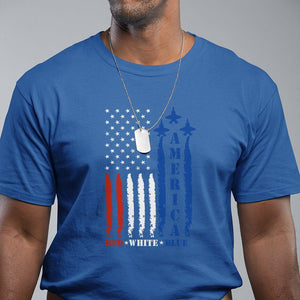 American Patriotic T Shirt 4th of July Red White And Blue US Flag TS02 Royal Blue Print Your Wear