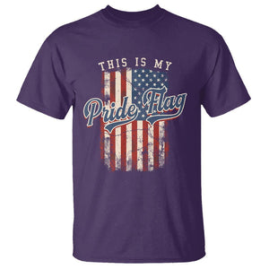 American Patriotic T Shirt This Is My Pride Flag 4th Of July TS09 Purple Print Your Wear