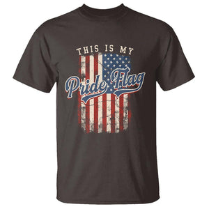 American Patriotic T Shirt This Is My Pride Flag 4th Of July TS09 Dark Chocolate Print Your Wear