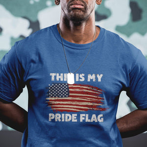 American Patriotic T Shirt This Is My Pride Flag 4th of July US Pride TS02 Royal Blue Print Your Wear