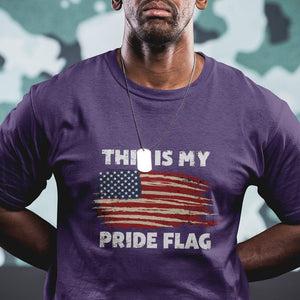 American Patriotic T Shirt This Is My Pride Flag 4th of July US Pride TS02 Purple Print Your Wear