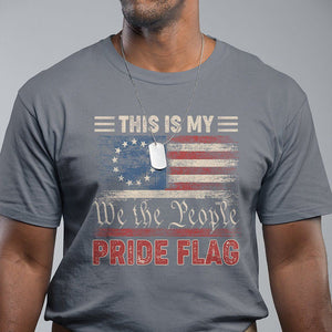 American Patriotic T Shirt This Is My Pride Flag US Flag 4th Of July TS02 Charcoal Print Your Wear