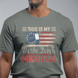 American Patriotic T Shirt This Is My Pride Flag US Flag 4th Of July TS02 Military Green Print Your Wear