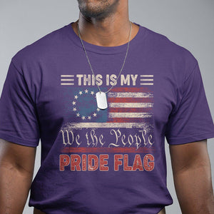 American Patriotic T Shirt This Is My Pride Flag US Flag 4th Of July TS02 Purple Print Your Wear