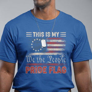 American Patriotic T Shirt This Is My Pride Flag US Flag 4th Of July TS02 Royal Blue Print Your Wear