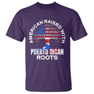 American Raised With Puerto Rican Roots T Shirt TS09 Purple Print Your Wear