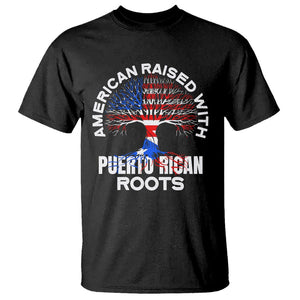 American Raised With Puerto Rican Roots T Shirt TS09 Black Print Your Wear