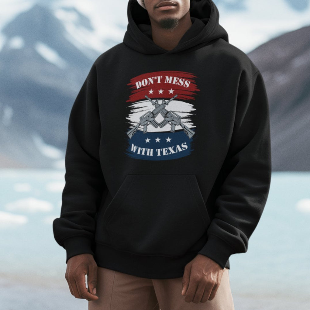 American Texan Hoodie Don't Mess with Texas Flag TS02 Printyourwear