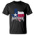 American Texan T Shirt Texas Independence Day 1836 Pride Flag Map TS02 Black Printyourwear