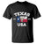 American Texan T Shirt Vintage Texas Flag USA EST 1845 Longhorns Souvenir TS02 Black Printyourwear