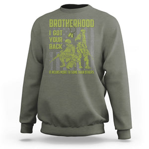 American Veteran Sweatshirt Brotherhood Means More To Some Than Others TS02 Printyourwear