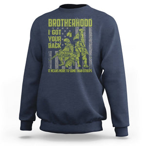 American Veteran Sweatshirt Brotherhood Means More To Some Than Others TS02 Printyourwear