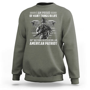 American Veteran Sweatshirt I Am Proud Of Many Things In Life But Nothing Beats Being An American Patriot TS02 Printyourwear