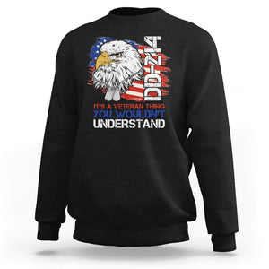 American Veteran Sweatshirt It's A Veteran Thing You Wouldn't Understand US Eagle DD-214 TS02 Dark Heather Printyourwear